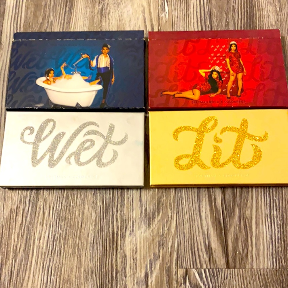 Colourpop x Bretman Rock Wet/Lit Palettes & Blush